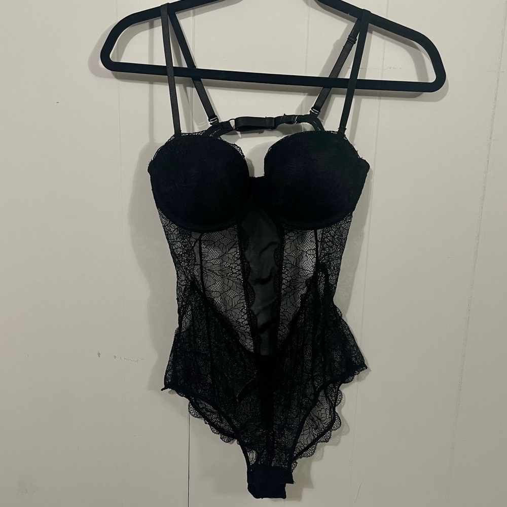 Fashion Nova One Piece Black Lingerie